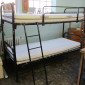 Stockbett Metall mir Matratzen, Preis: 50.- €